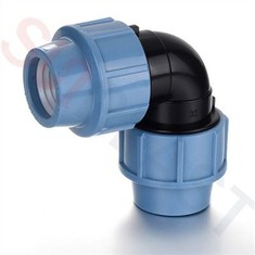 HDPE Compression 90 fokos könyök